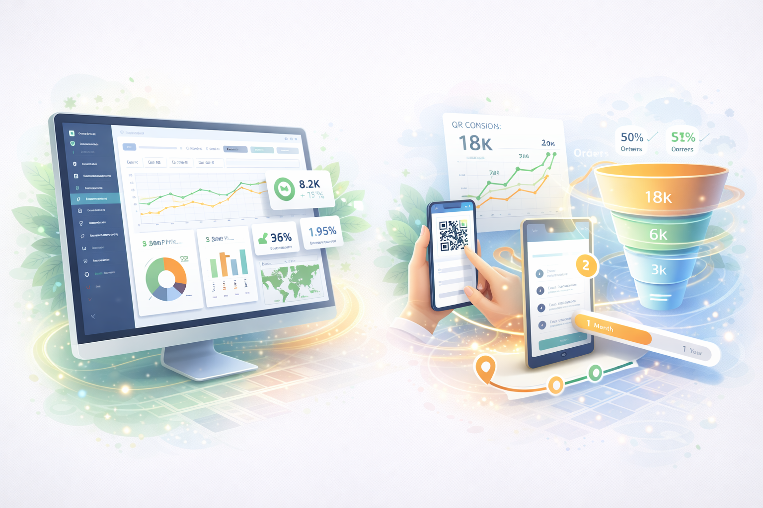Sales report dashboard screen
